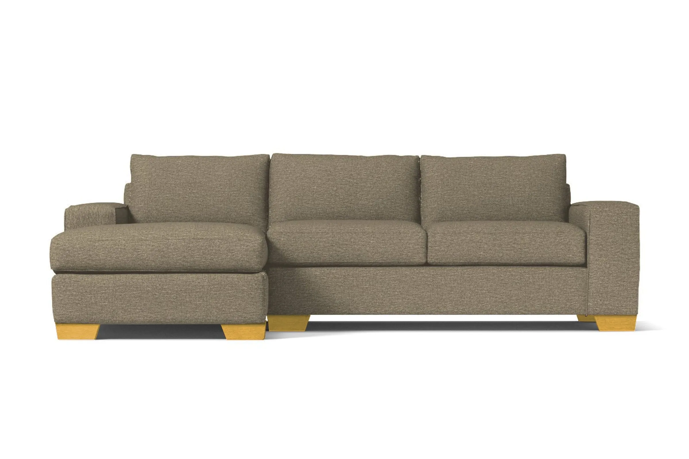 Melrose 2pc Sectional Sofa :: Leg Finish: Natural / Configuration: LAF - Chaise on the Left