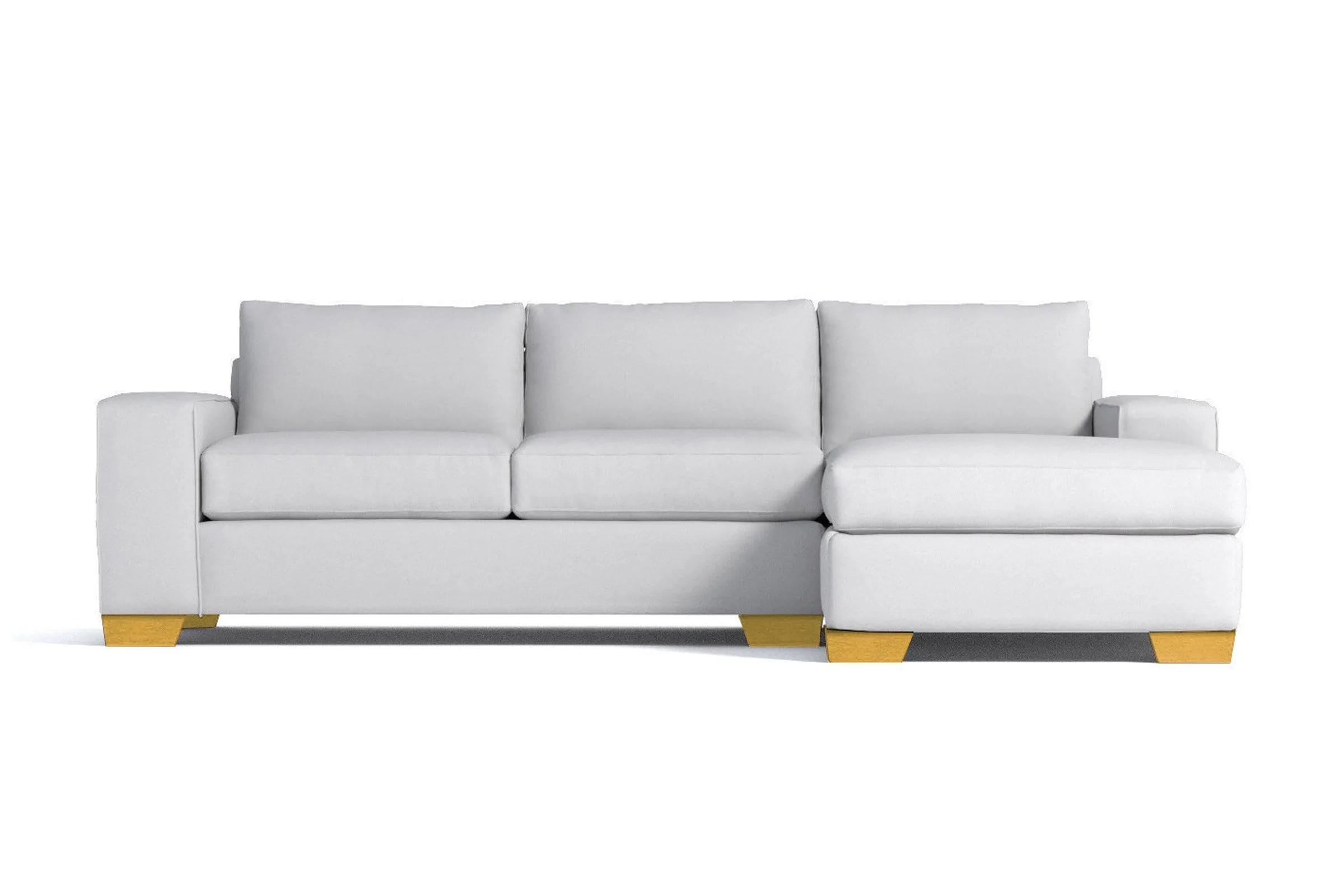 Melrose 2pc Sectional Sofa :: Leg Finish: Natural / Configuration: RAF - Chaise on the Right