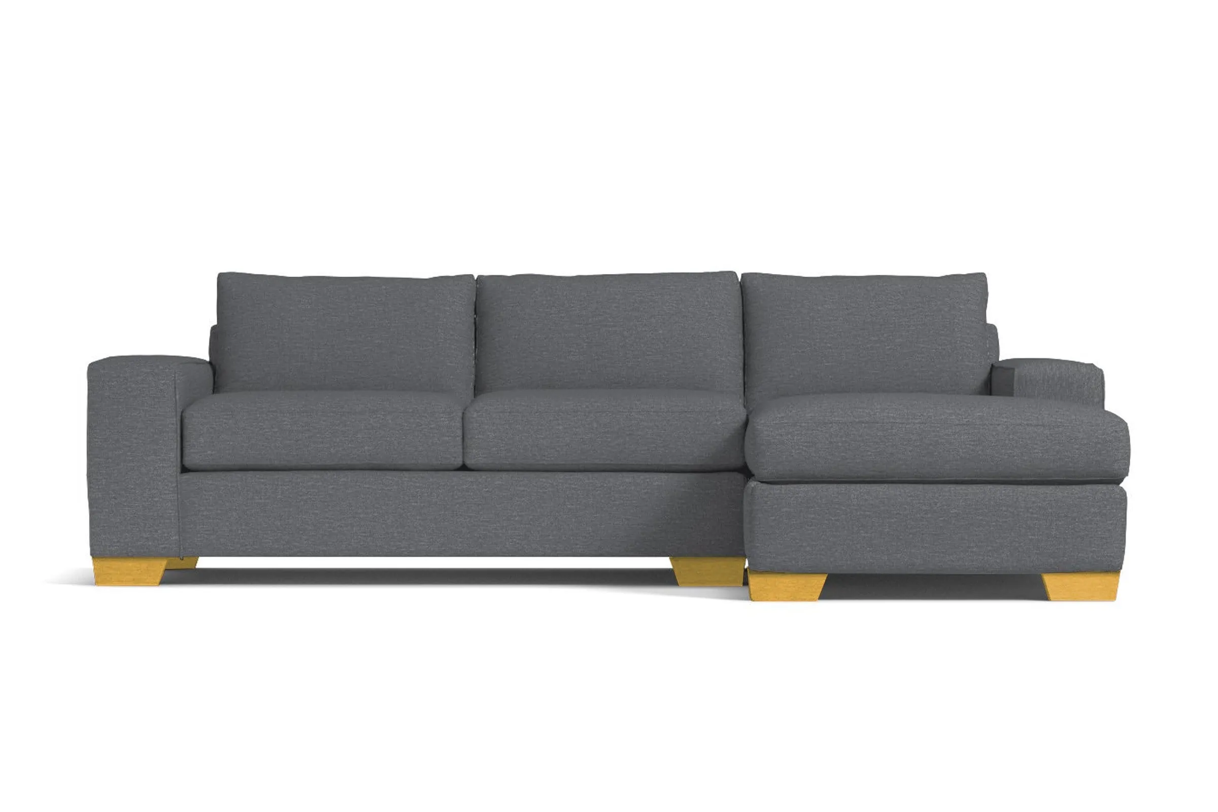 Melrose 2pc Sectional Sofa :: Leg Finish: Natural / Configuration: RAF - Chaise on the Right