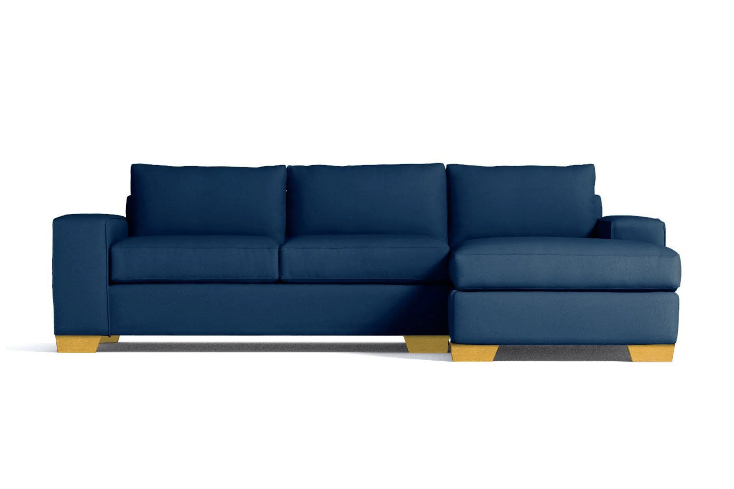 Melrose 2pc Sectional Sofa :: Leg Finish: Natural / Configuration: RAF - Chaise on the Right