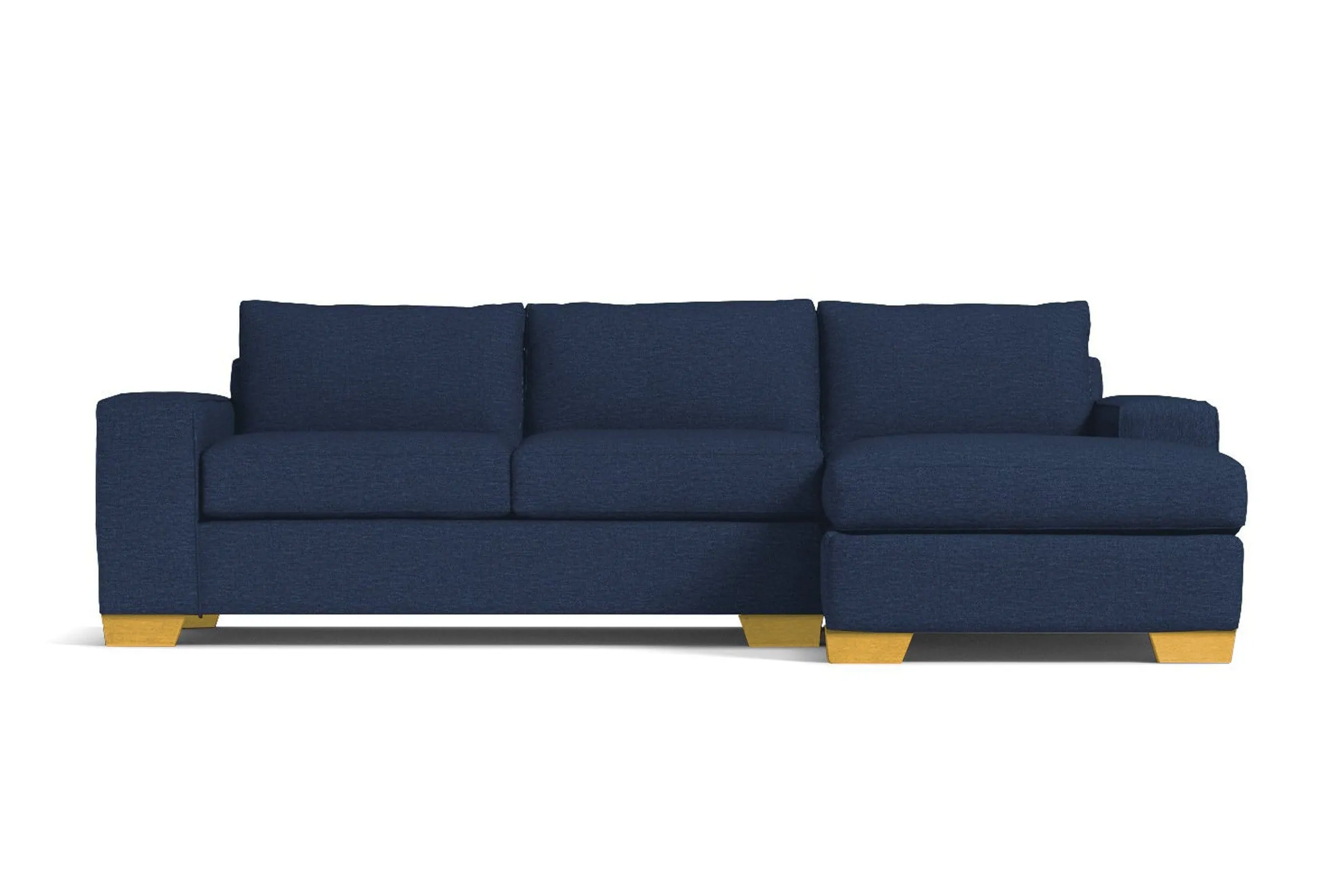 Melrose 2pc Sectional Sofa :: Leg Finish: Natural / Configuration: RAF - Chaise on the Right