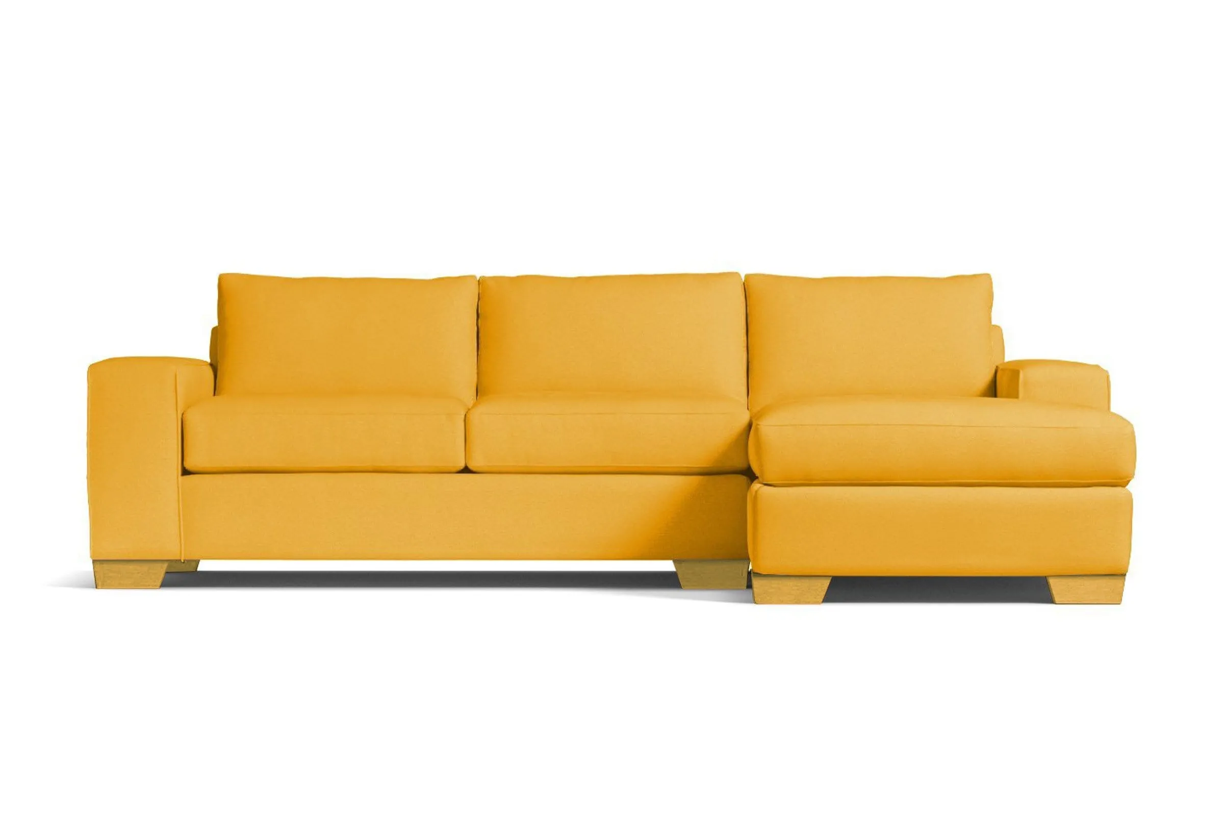 Melrose 2pc Sectional Sofa :: Leg Finish: Natural / Configuration: RAF - Chaise on the Right