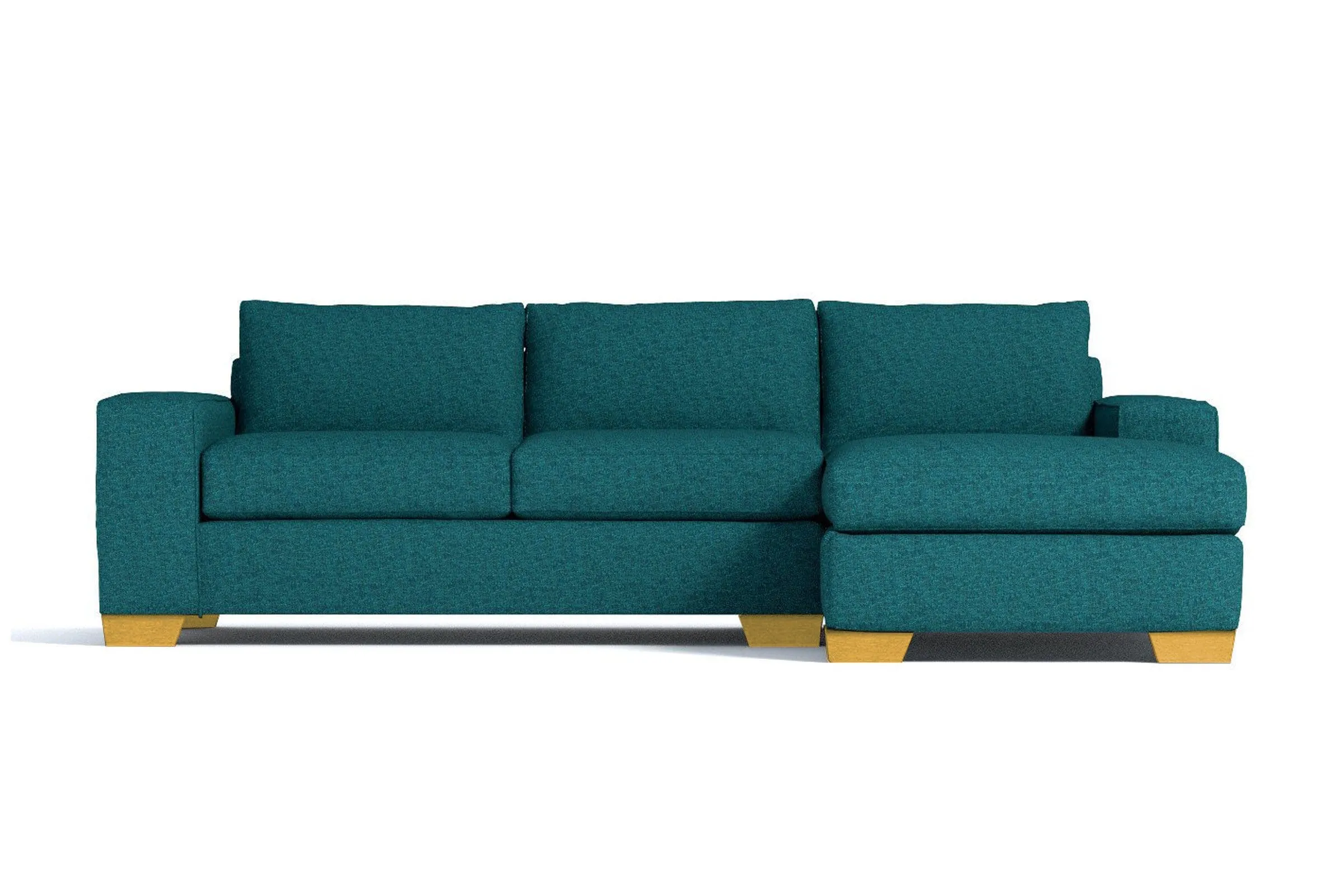 Melrose 2pc Sectional Sofa :: Leg Finish: Natural / Configuration: RAF - Chaise on the Right