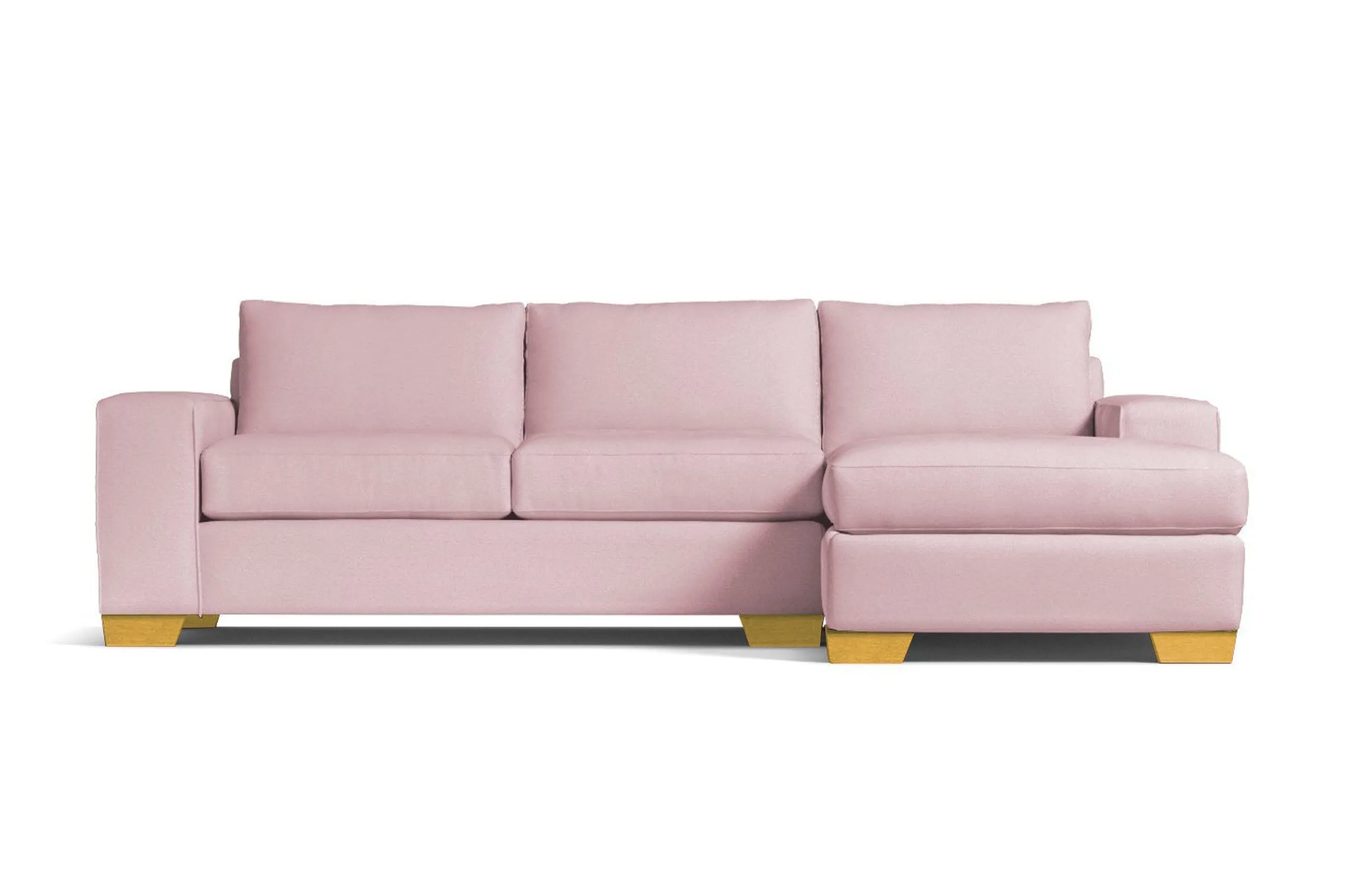 Melrose 2pc Sectional Sofa :: Leg Finish: Natural / Configuration: RAF - Chaise on the Right