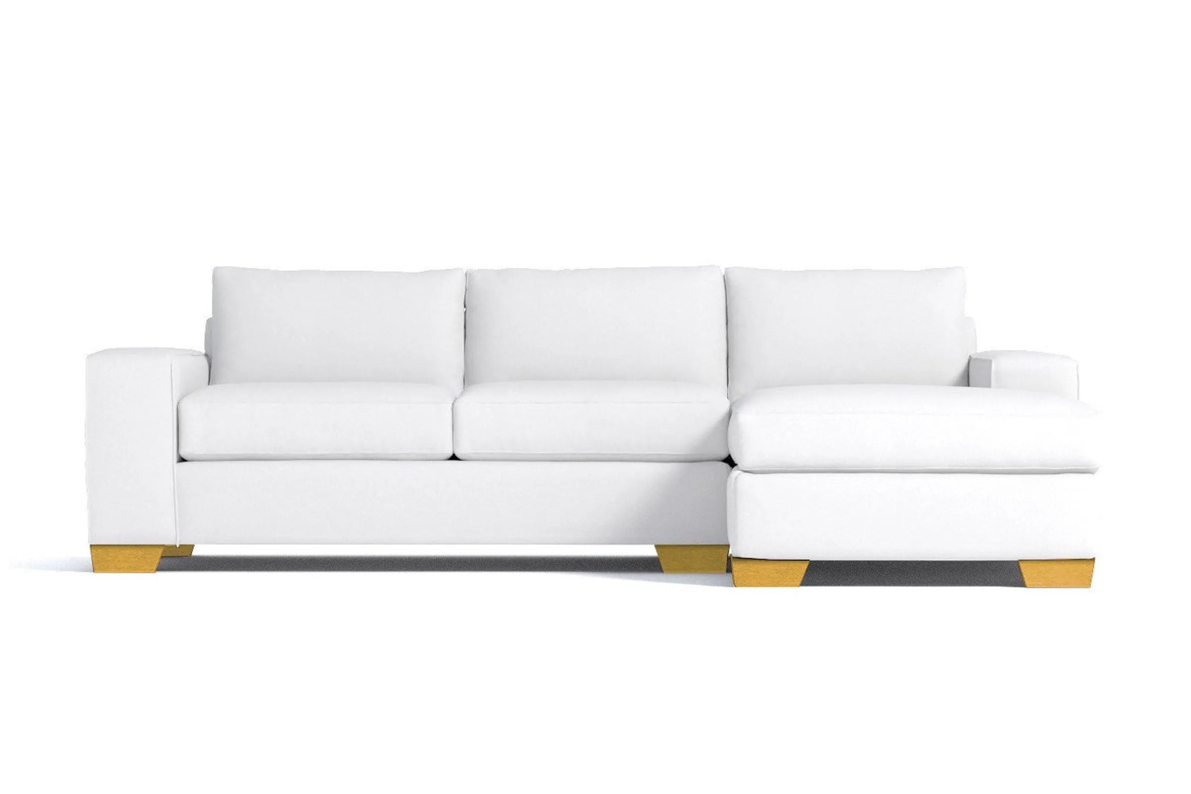 Melrose 2pc Sectional Sofa :: Leg Finish: Natural / Configuration: RAF - Chaise on the Right