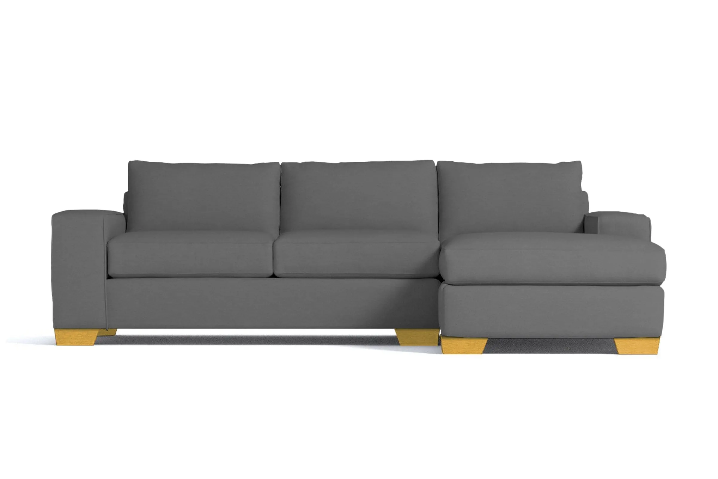 Melrose 2pc Sectional Sofa :: Leg Finish: Natural / Configuration: RAF - Chaise on the Right