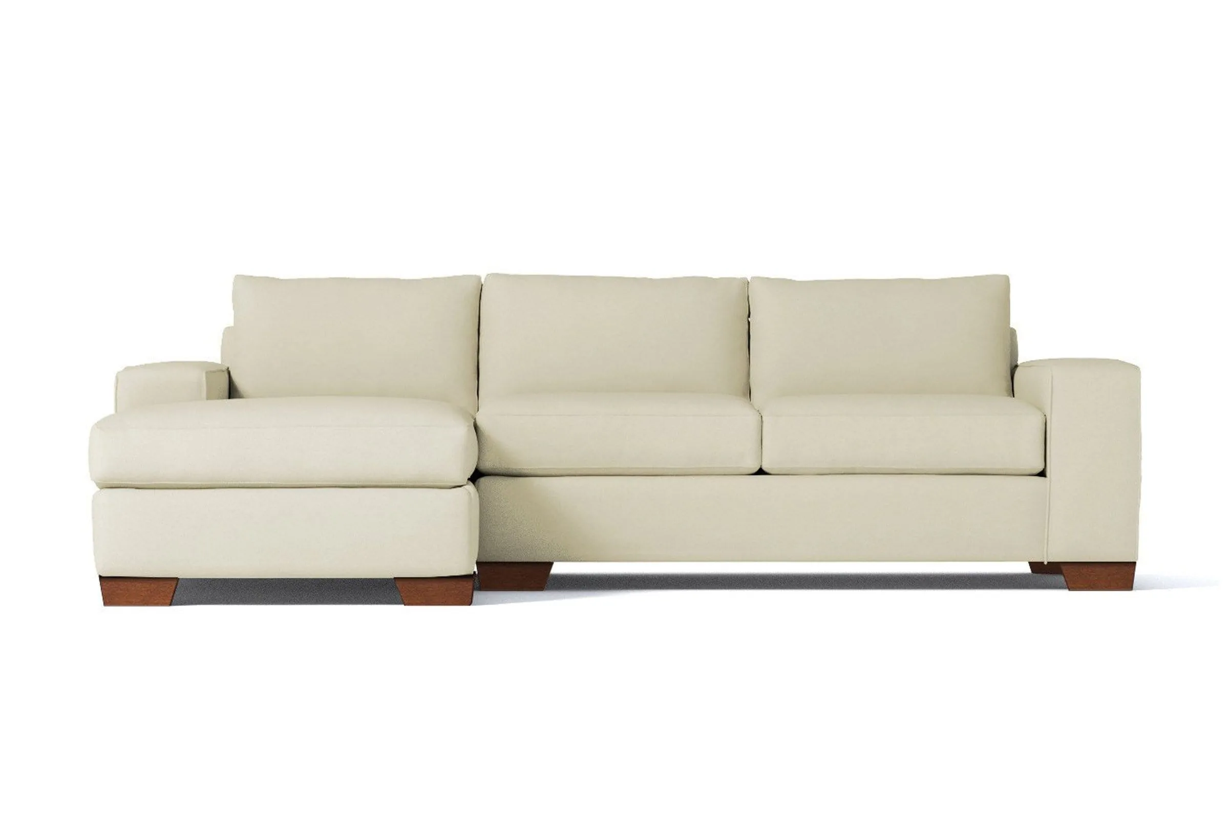 Melrose 2pc Sectional Sofa :: Leg Finish: Pecan / Configuration: LAF - Chaise on the Left