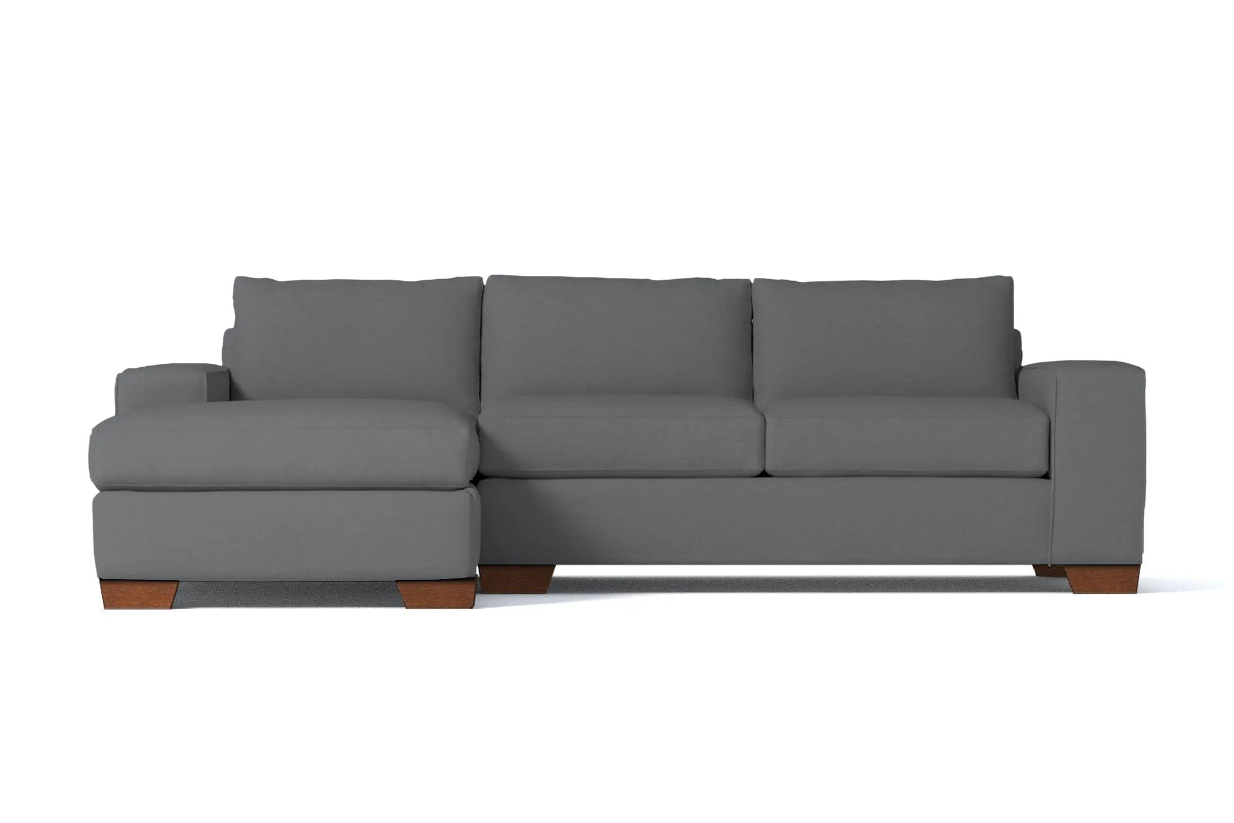 Melrose 2pc Sectional Sofa :: Leg Finish: Pecan / Configuration: LAF - Chaise on the Left