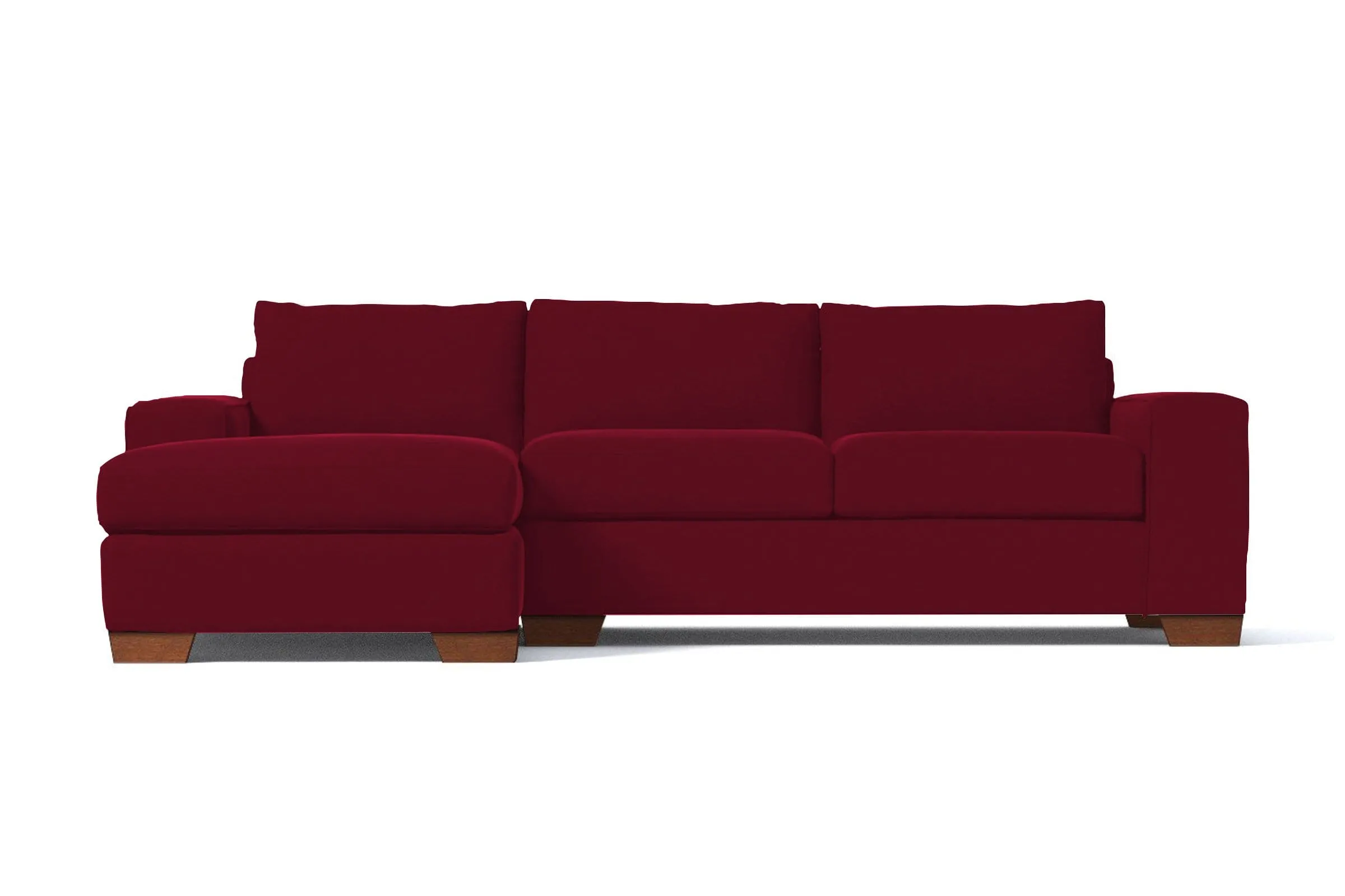 Melrose 2pc Sectional Sofa :: Leg Finish: Pecan / Configuration: LAF - Chaise on the Left