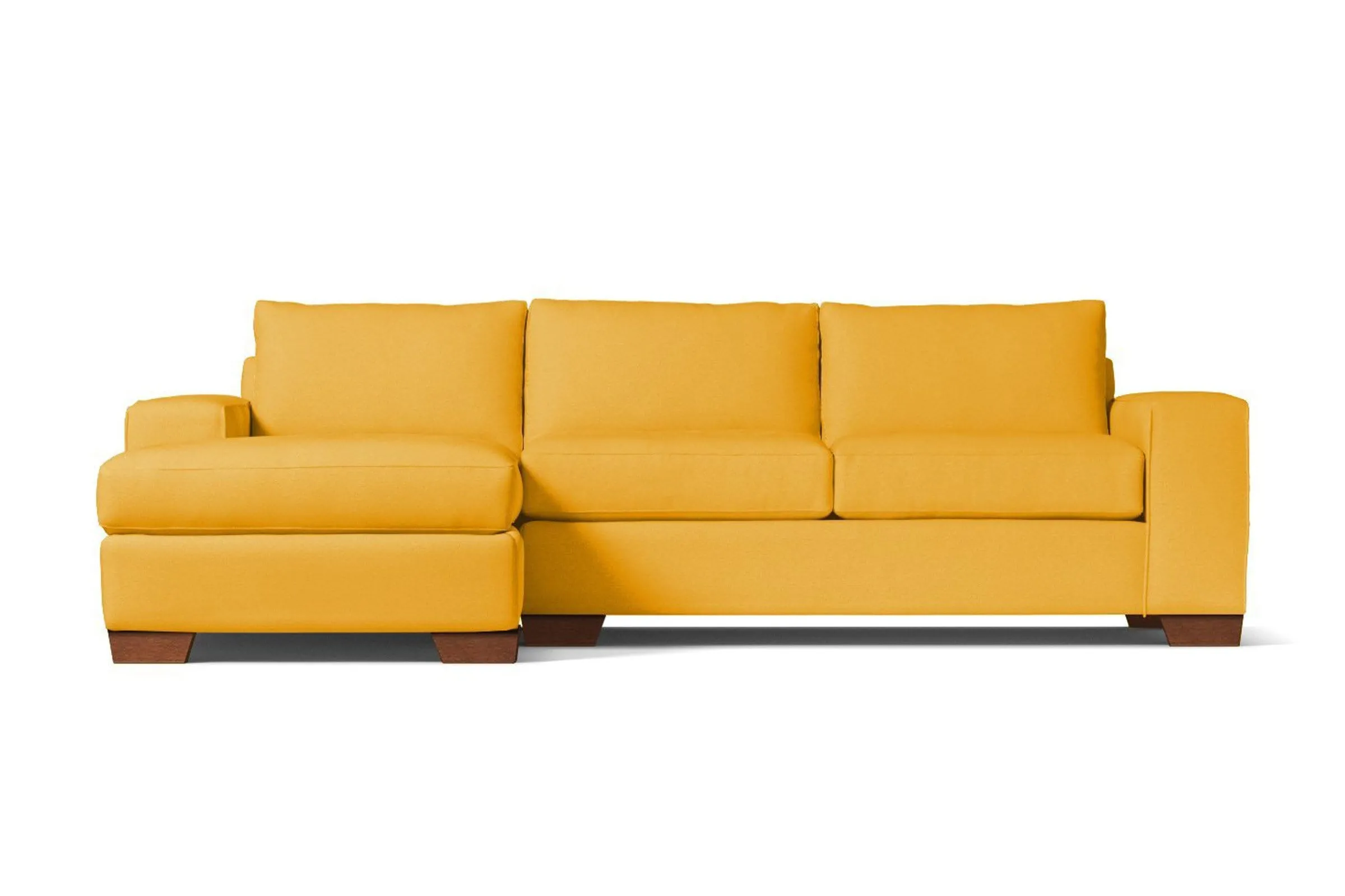 Melrose 2pc Sectional Sofa :: Leg Finish: Pecan / Configuration: LAF - Chaise on the Left