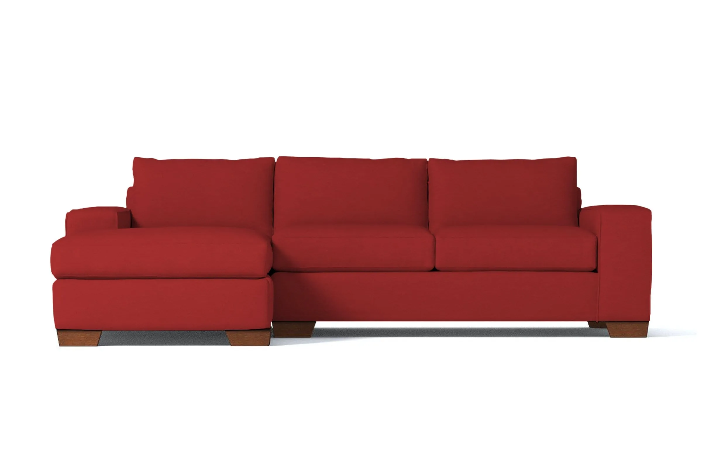 Melrose 2pc Sectional Sofa :: Leg Finish: Pecan / Configuration: LAF - Chaise on the Left