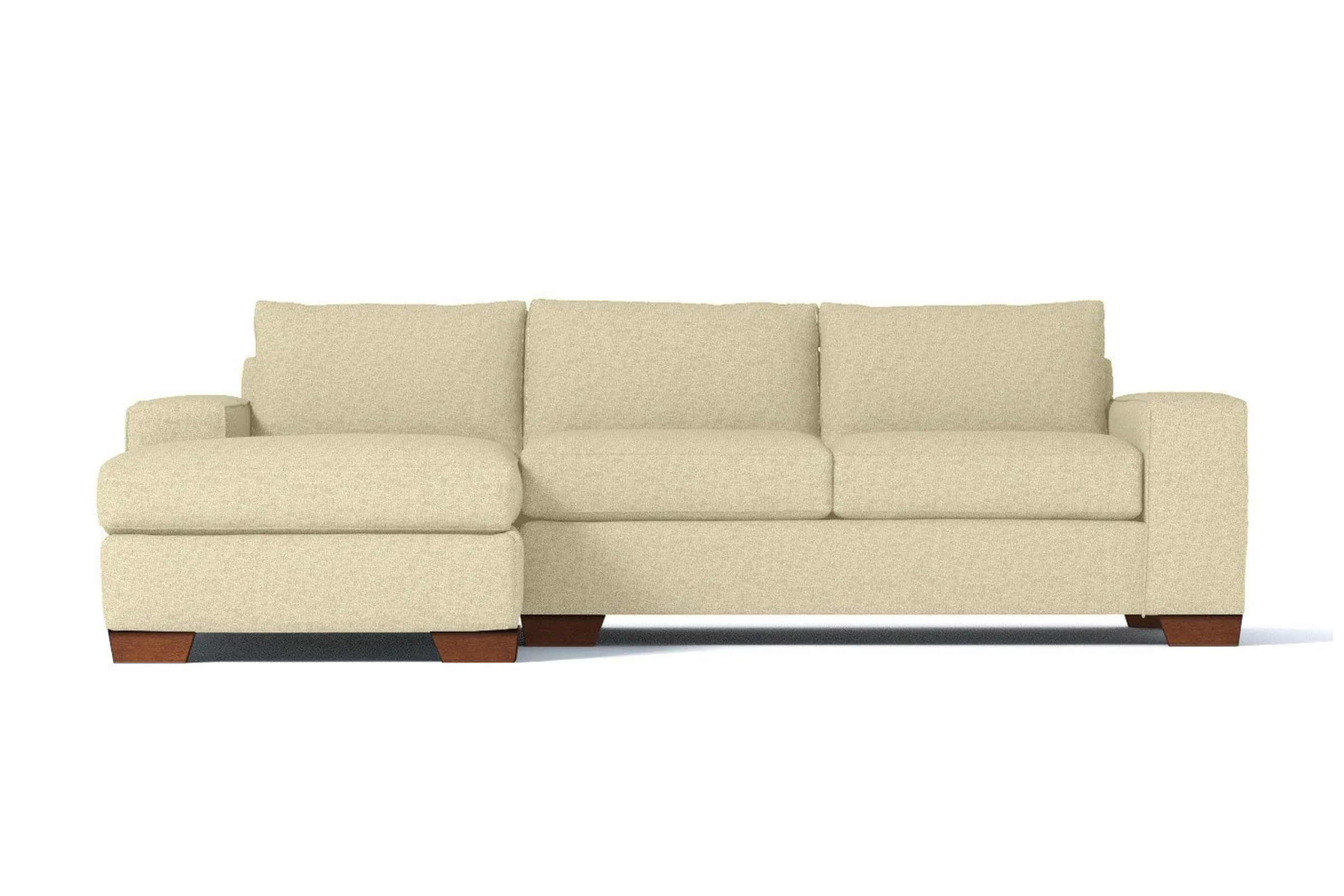 Melrose 2pc Sectional Sofa :: Leg Finish: Pecan / Configuration: LAF - Chaise on the Left