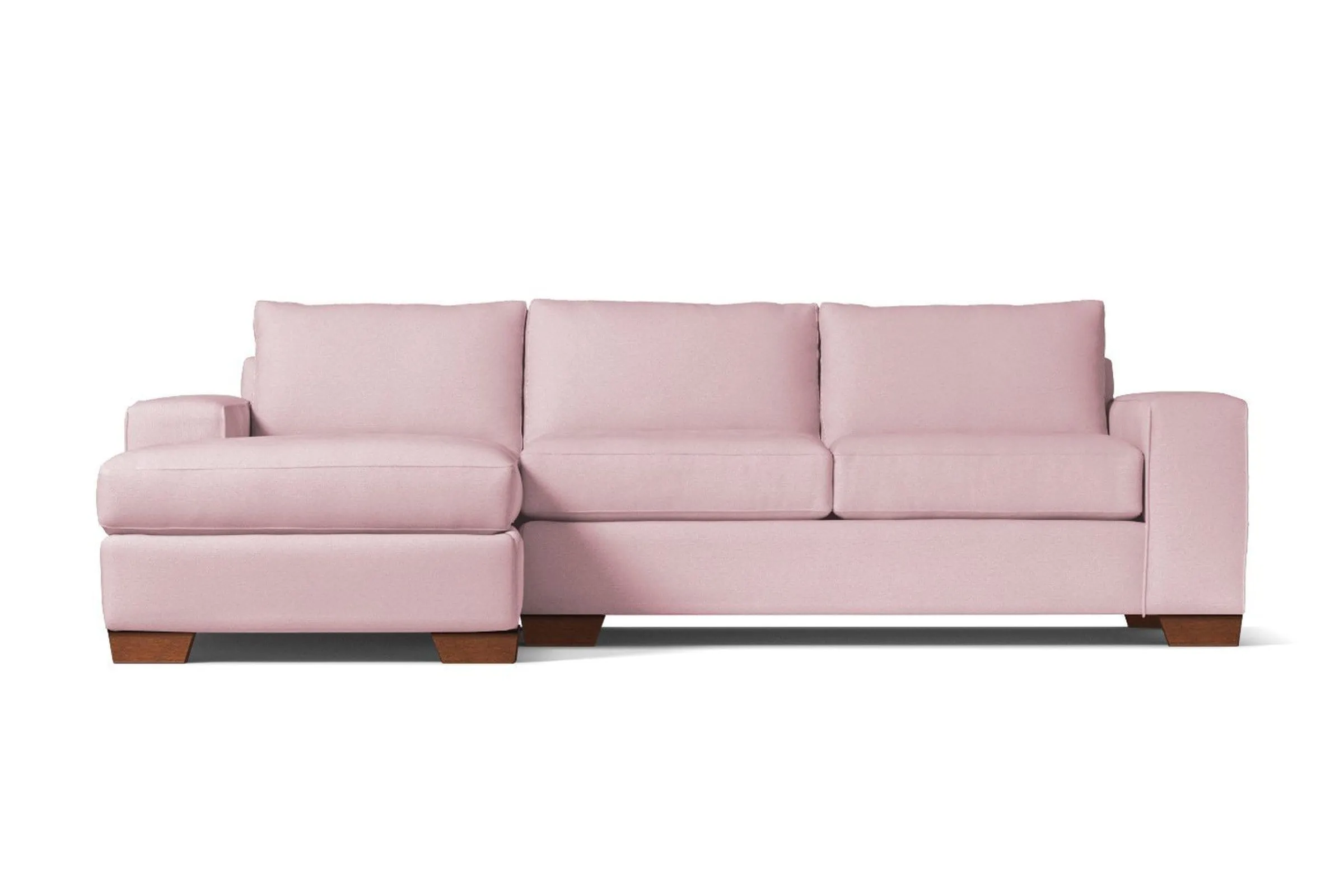 Melrose 2pc Sectional Sofa :: Leg Finish: Pecan / Configuration: LAF - Chaise on the Left