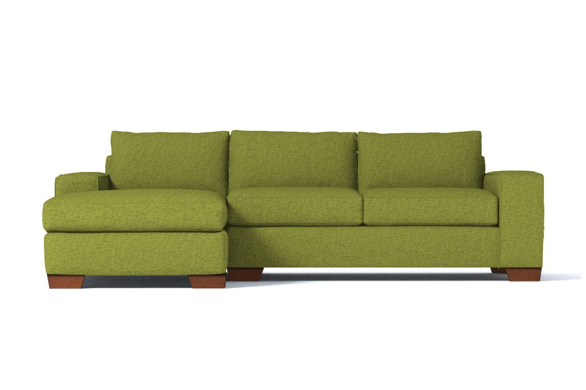 Melrose 2pc Sectional Sofa :: Leg Finish: Pecan / Configuration: LAF - Chaise on the Left