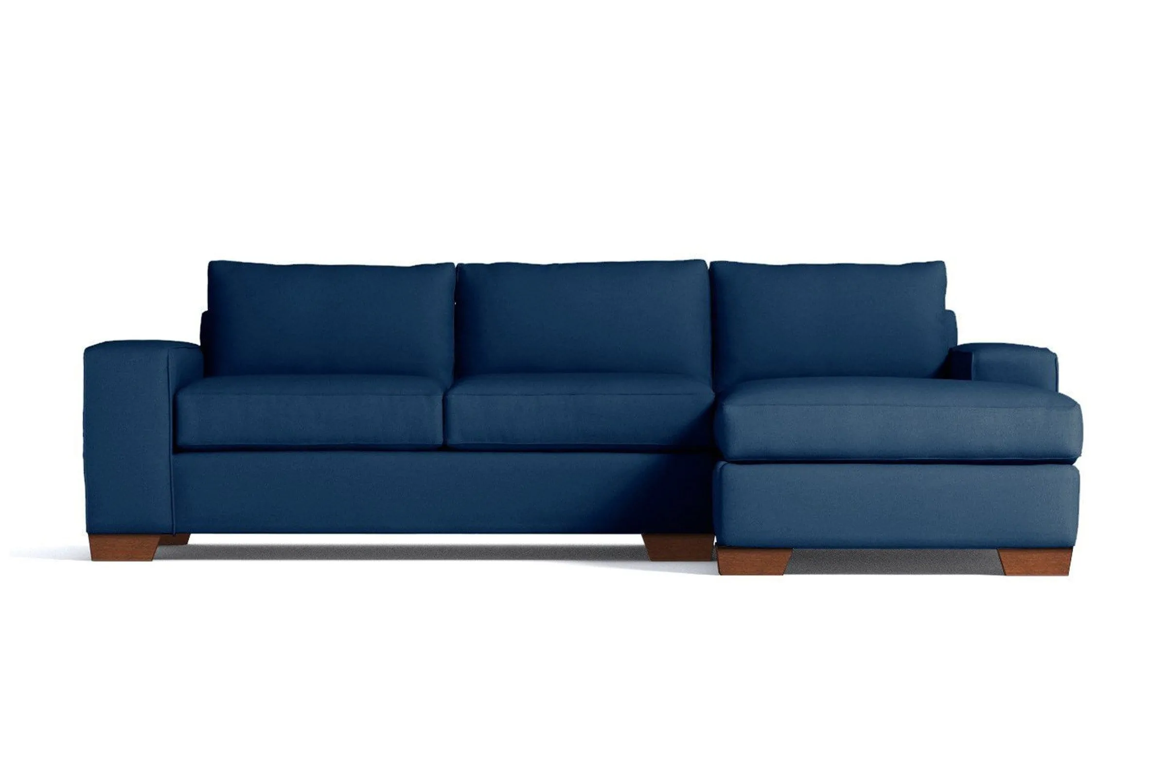 Melrose 2pc Sectional Sofa :: Leg Finish: Pecan / Configuration: RAF - Chaise on the Right