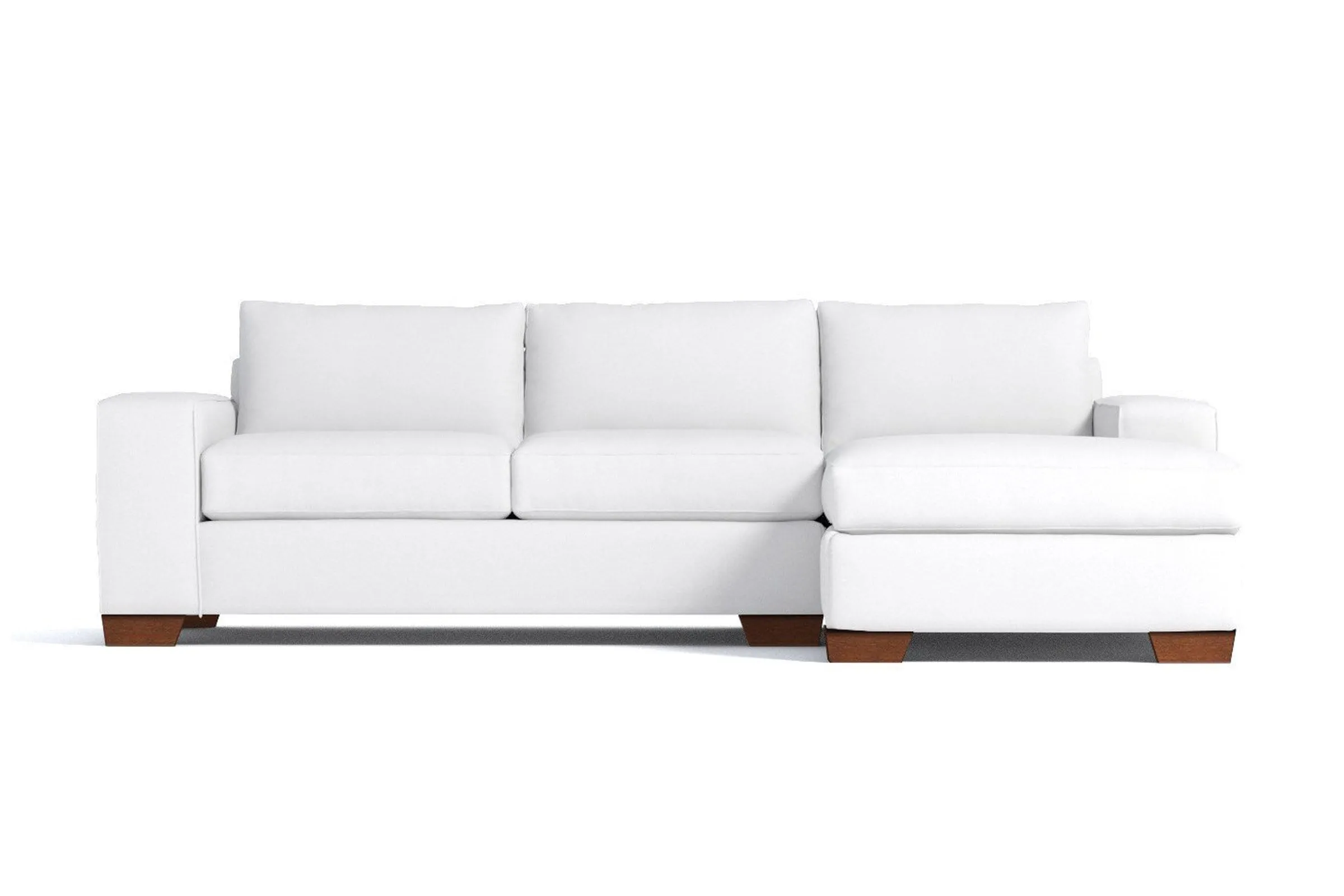 Melrose 2pc Sectional Sofa :: Leg Finish: Pecan / Configuration: RAF - Chaise on the Right