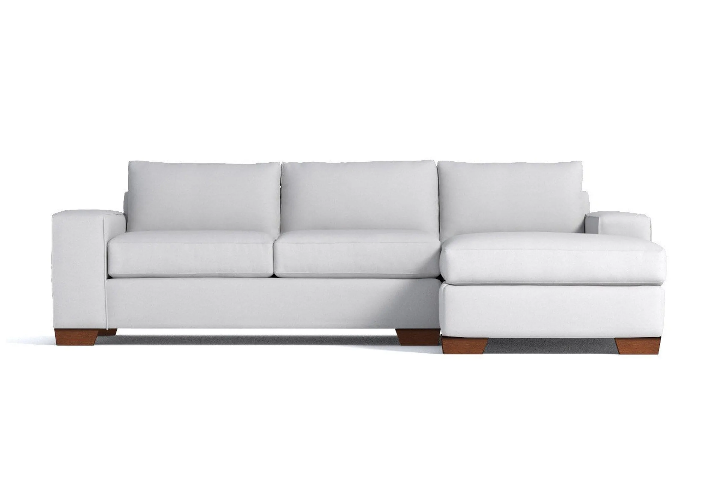 Melrose 2pc Sectional Sofa :: Leg Finish: Pecan / Configuration: RAF - Chaise on the Right