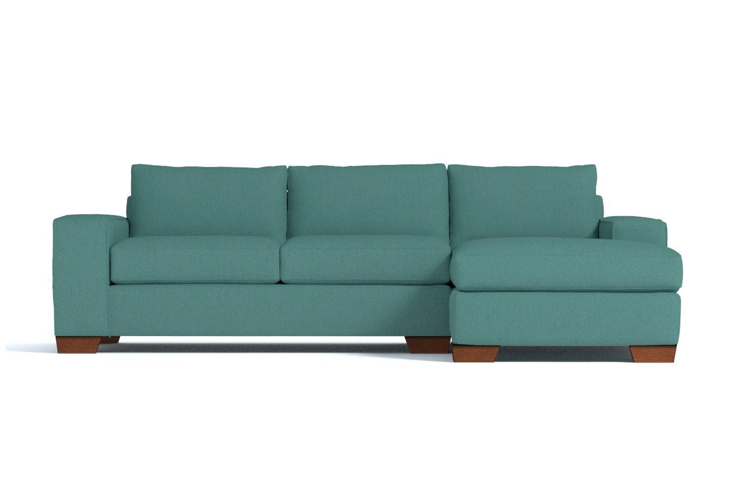 Melrose 2pc Sectional Sofa :: Leg Finish: Pecan / Configuration: RAF - Chaise on the Right