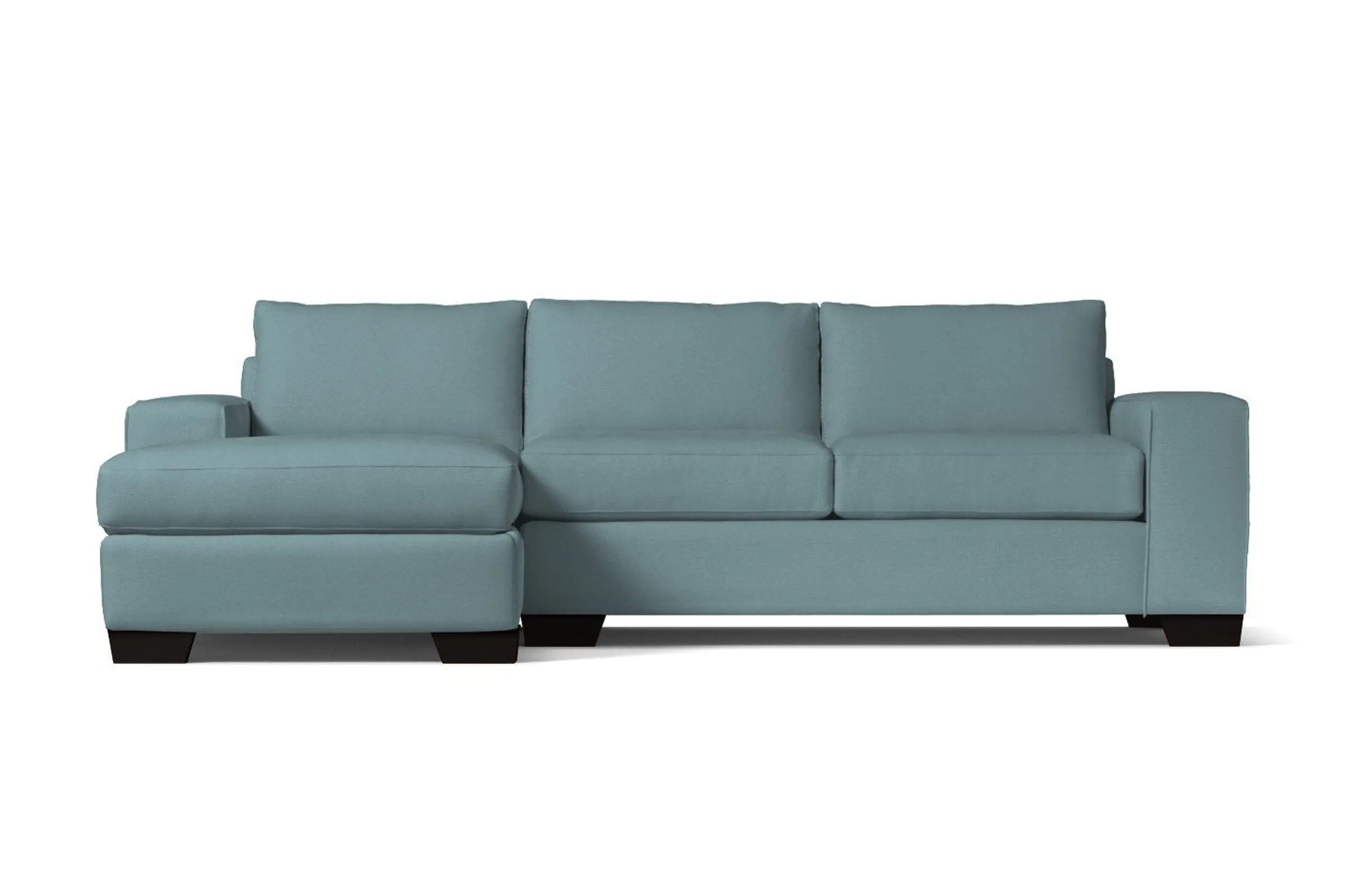 Melrose 2pc Sleeper Sectional :: Leg Finish: Espresso / Configuration: LAF - Chaise on the Left / Sleeper Option: Memory Foam Mattress