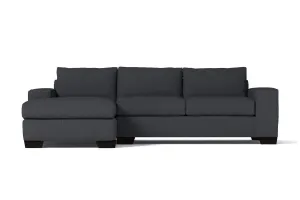 Melrose 2pc Sleeper Sectional :: Leg Finish: Espresso / Configuration: LAF - Chaise on the Left / Sleeper Option: Memory Foam Mattress