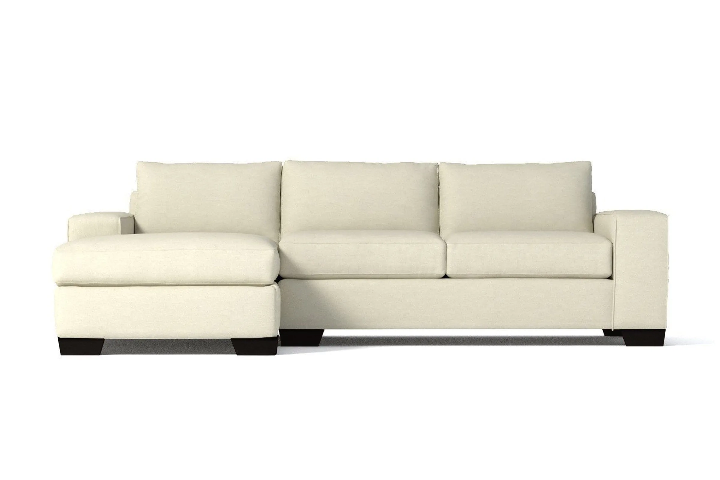 Melrose 2pc Sleeper Sectional :: Leg Finish: Espresso / Configuration: LAF - Chaise on the Left / Sleeper Option: Memory Foam Mattress