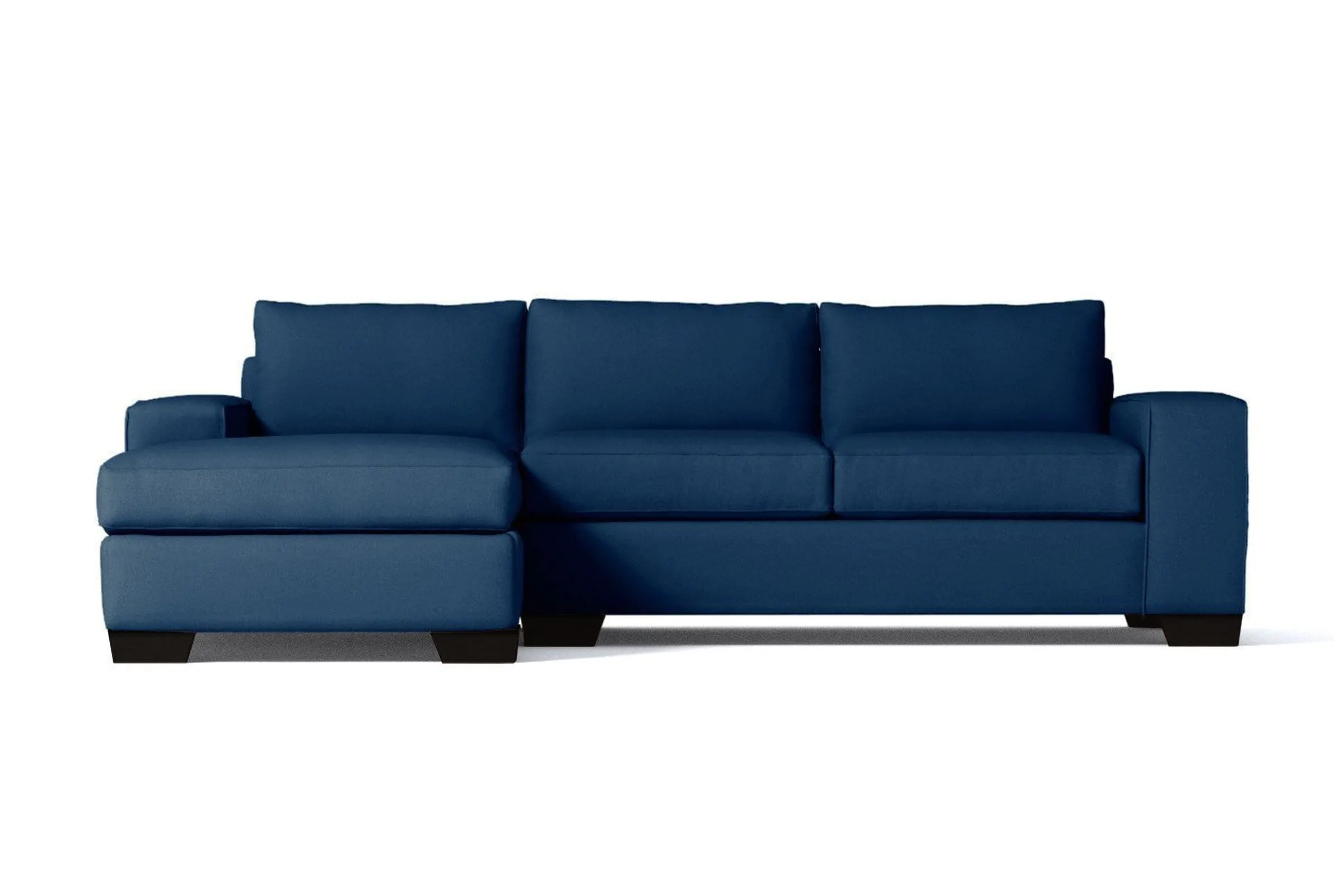 Melrose 2pc Sleeper Sectional :: Leg Finish: Espresso / Configuration: LAF - Chaise on the Left / Sleeper Option: Memory Foam Mattress