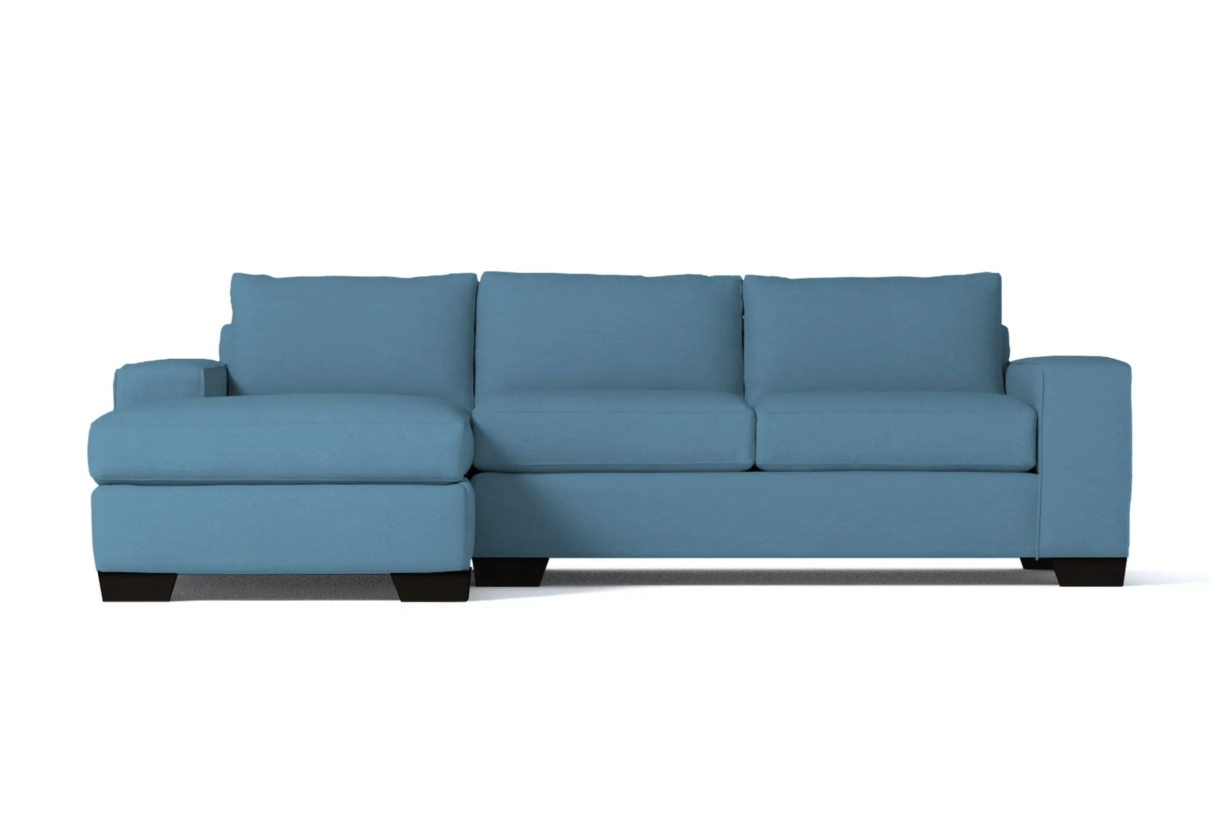 Melrose 2pc Sleeper Sectional :: Leg Finish: Espresso / Configuration: LAF - Chaise on the Left / Sleeper Option: Memory Foam Mattress