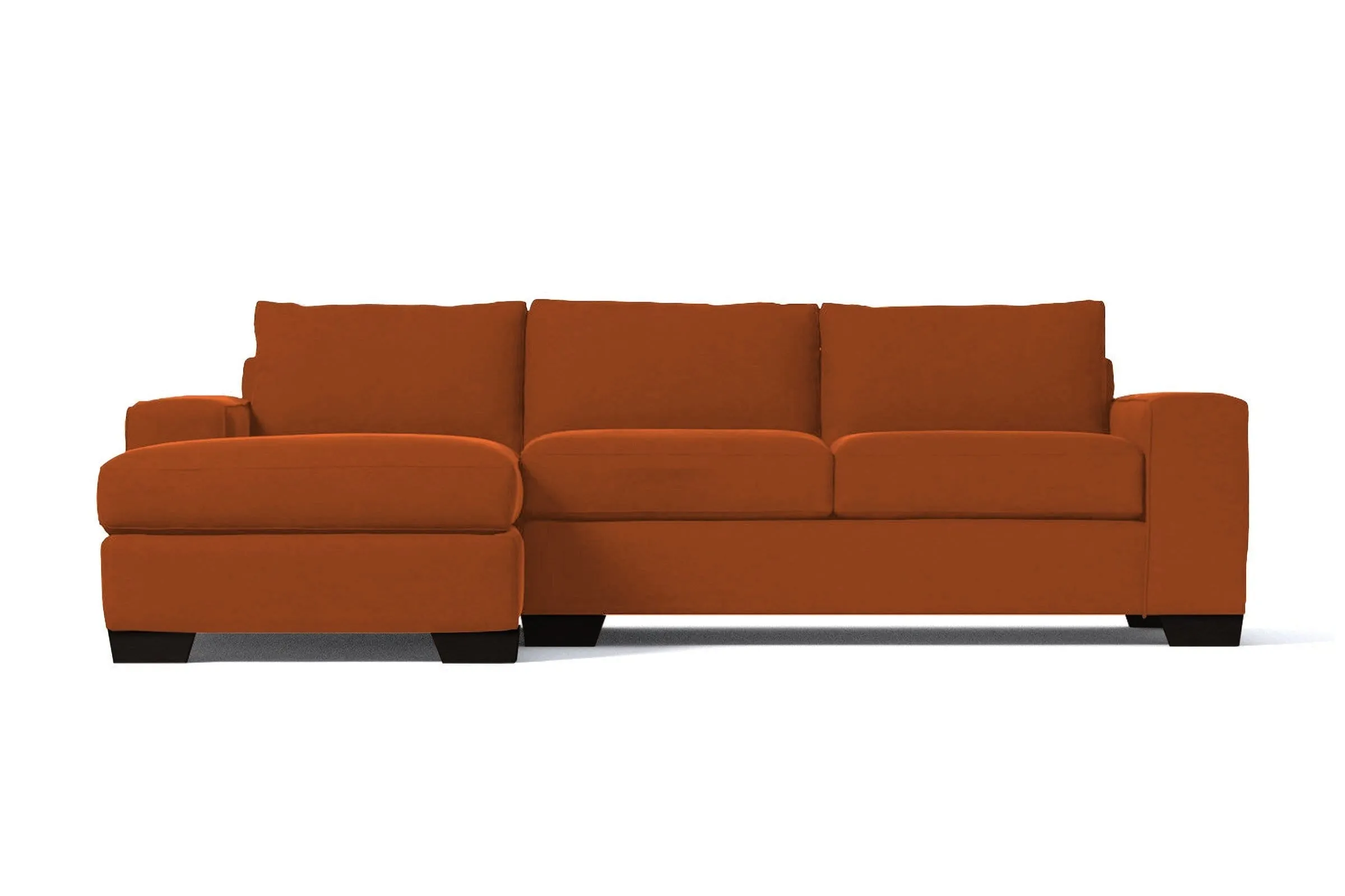 Melrose 2pc Sleeper Sectional :: Leg Finish: Espresso / Configuration: LAF - Chaise on the Left / Sleeper Option: Memory Foam Mattress