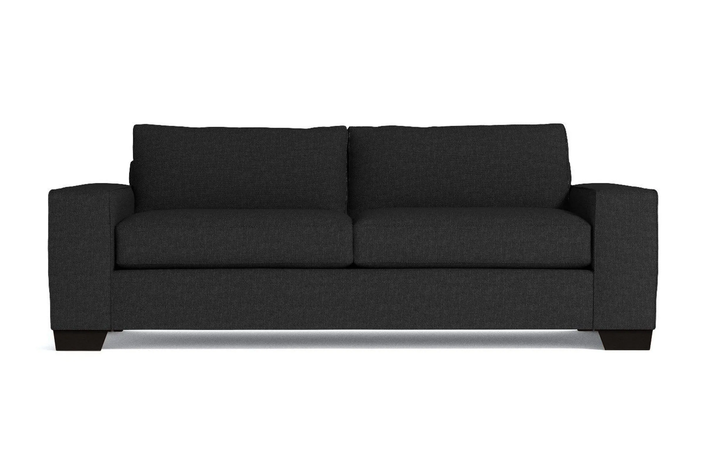 Melrose Queen Size Sleeper Sofa Bed :: Leg Finish: Espresso / Sleeper Option: Deluxe Innerspring Mattress