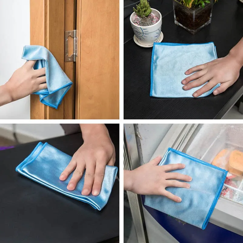 Microfiber Cleaning Cloths - Cleaning Towels - No Lint Window Car Rag Cleaning Towel Kitchen Cleaning Cloth Wipes Wipe Glass Cloth