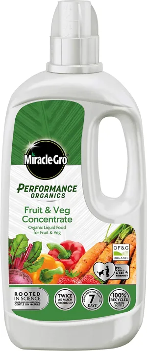 Miracle-Gro Performance Organics Fruit & Veg Concentrate Plant Food, 1L