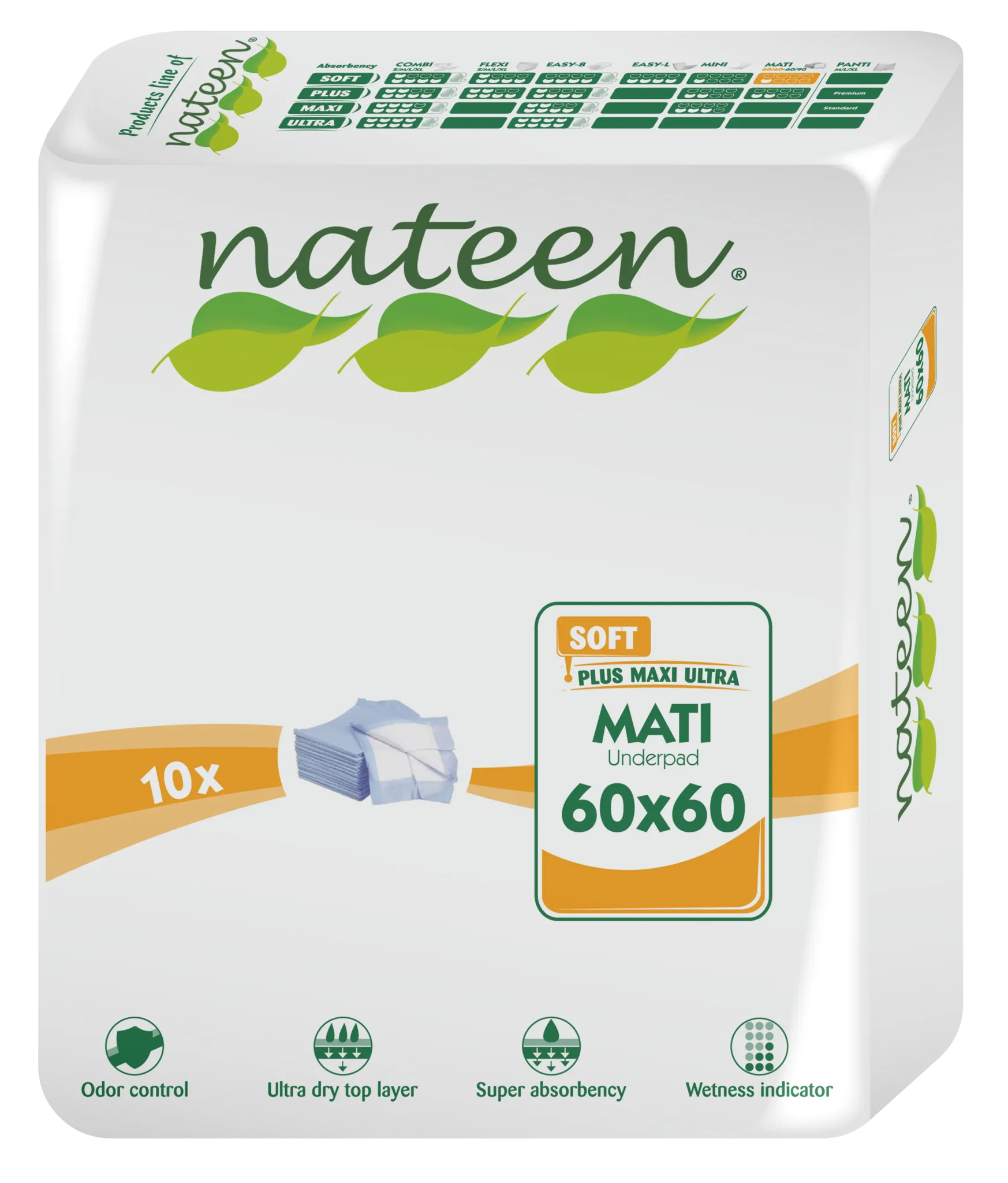 Nateen - Mati Soft - Bed Pads (60*60cm) >500ml