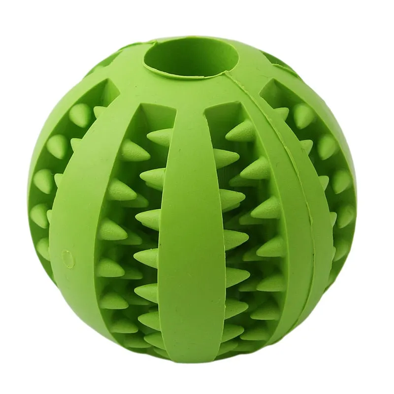 New Pet Dog Toy Interactive Rubber Balls Pet Dog Cat Puppy Chew Toys Ball Teeth Chew Toys Tooth Cleaning Balls Food