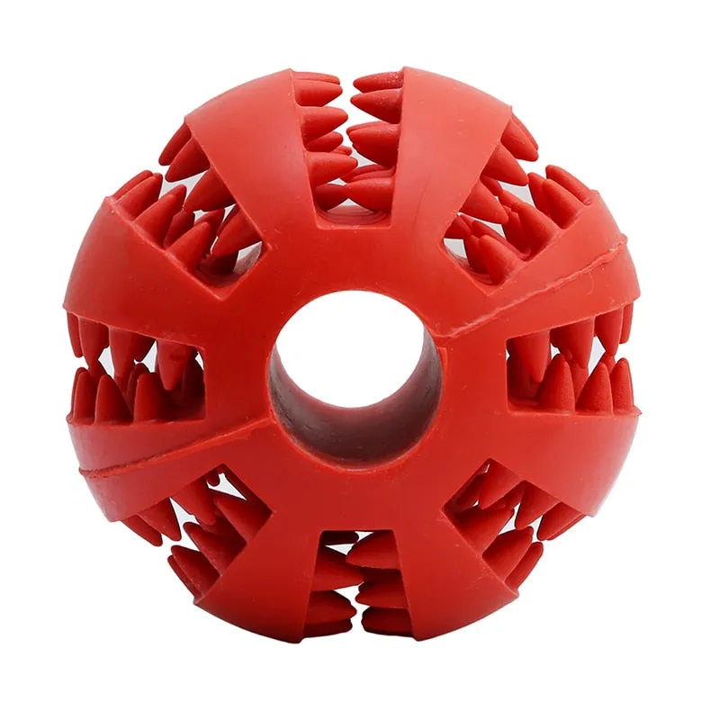 New Pet Dog Toy Interactive Rubber Balls Pet Dog Cat Puppy Chew Toys Ball Teeth Chew Toys Tooth Cleaning Balls Food