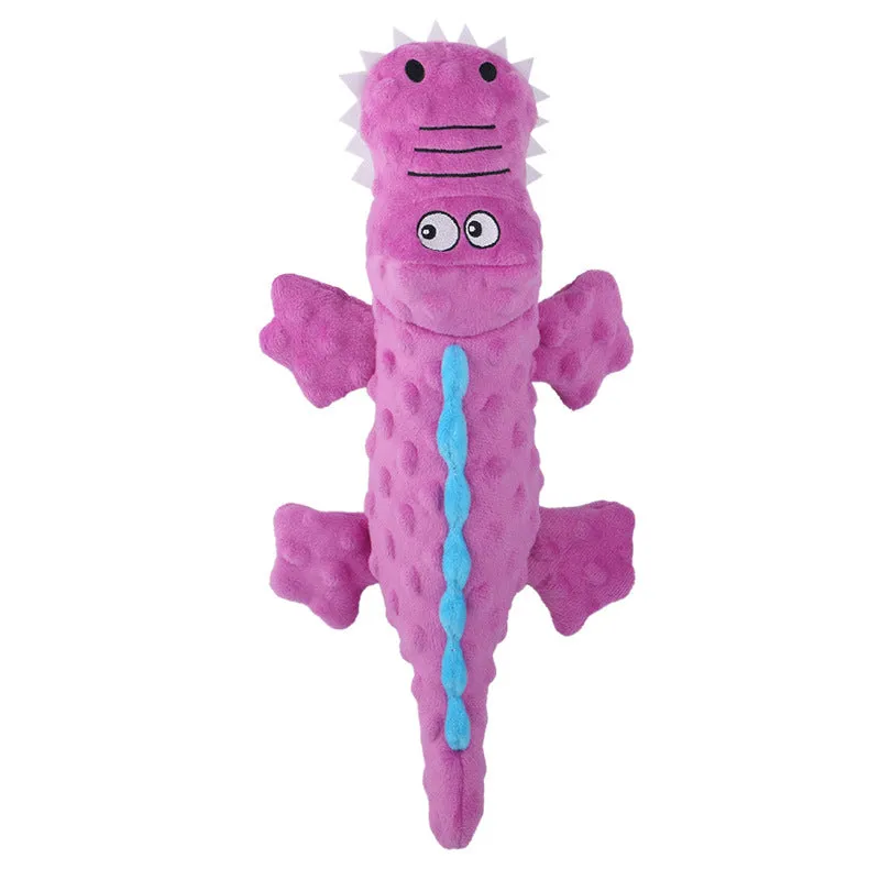 New Pet Plush Toys Voice Crocodile Grinding Teeth Resistant Cute Cartoon Dog Toys Pet Supplies