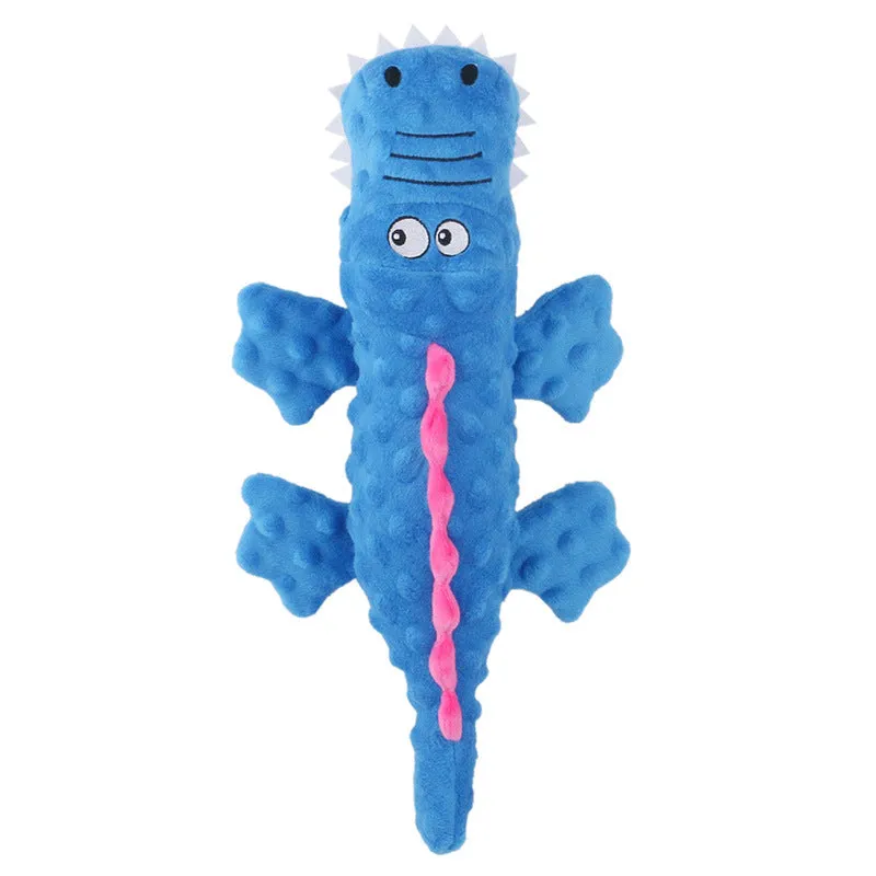 New Pet Plush Toys Voice Crocodile Grinding Teeth Resistant Cute Cartoon Dog Toys Pet Supplies