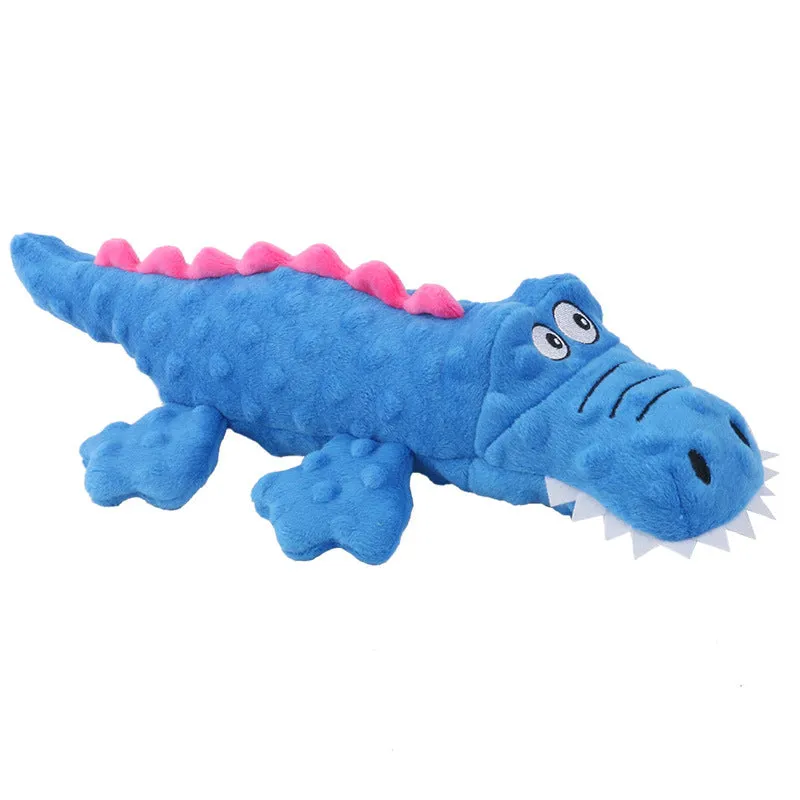 New Pet Plush Toys Voice Crocodile Grinding Teeth Resistant Cute Cartoon Dog Toys Pet Supplies