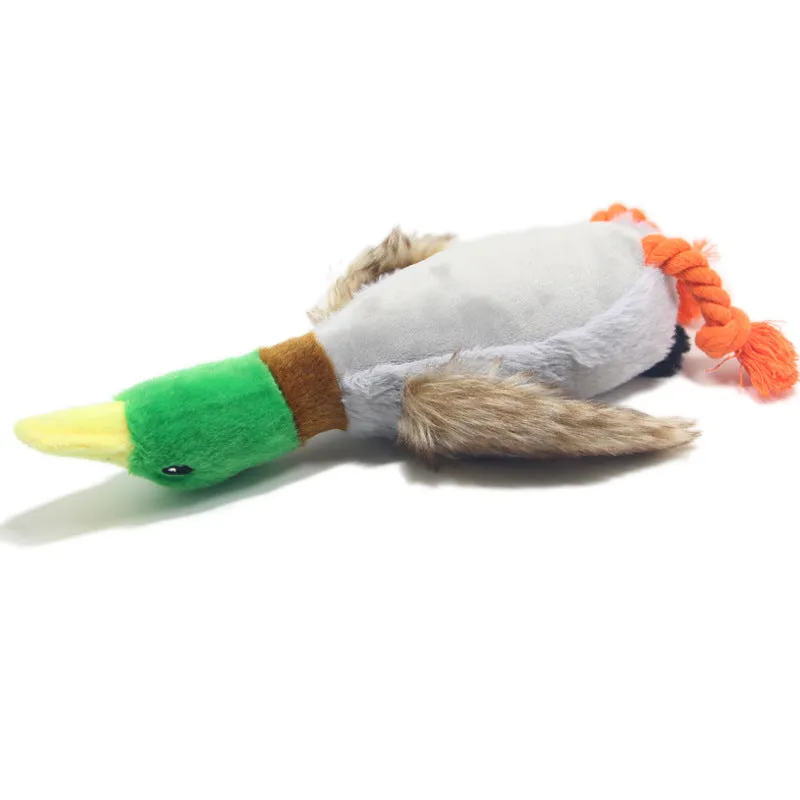 New Pet Toy Plush Sounding Duck Dog Toy 28cm Simulation Wild Duck Pet Supplies