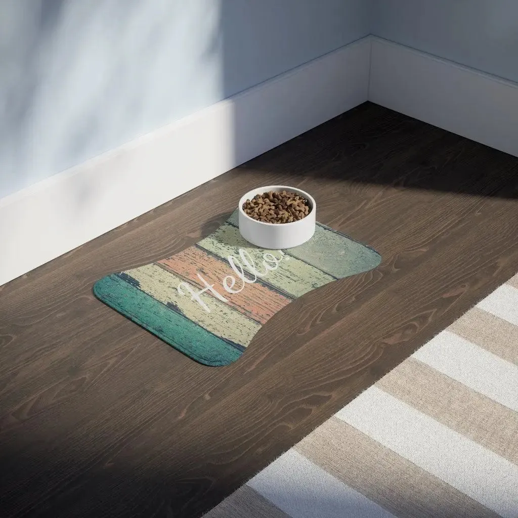 Personalize Pet Food Mat - Nature Patterns