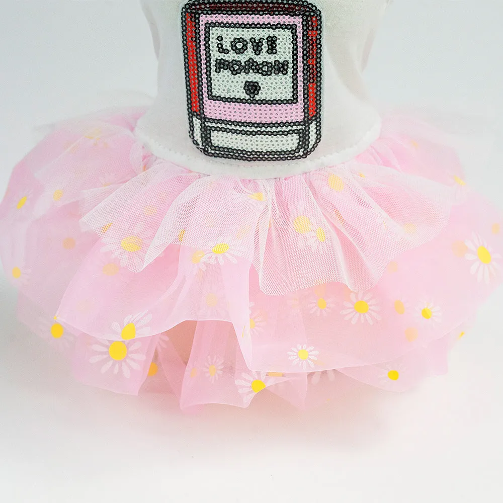 Pet clothing spring summer perfume bottle princess dress