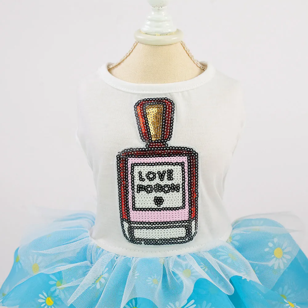 Pet clothing spring summer perfume bottle princess dress