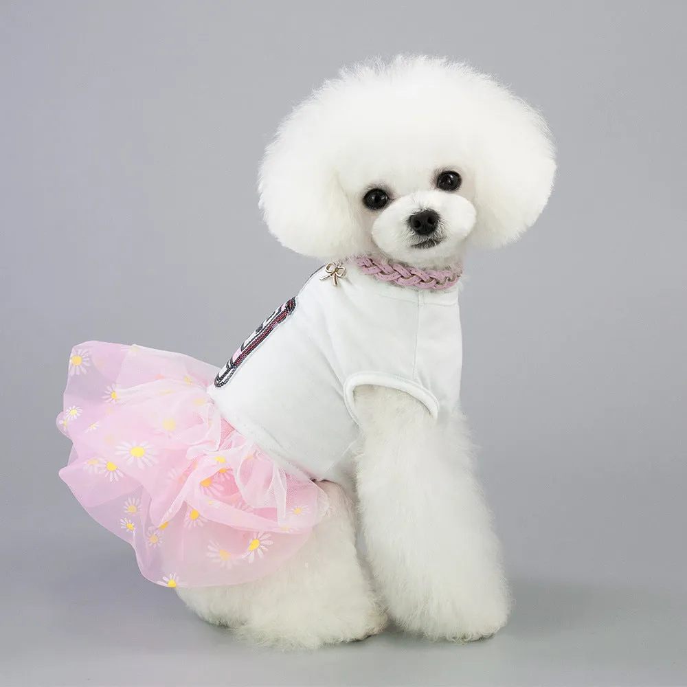 Pet clothing spring summer perfume bottle princess dress