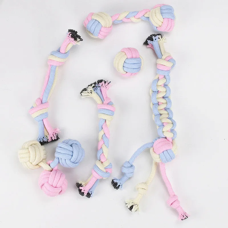 Pet Cotton Knot Toys Combination Biting Molar Dog Toys Pet Toys