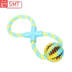 Pet Dog Chew Toys Elasticity Ball Dog Molar Biting Toy Leaking Food Pet Interactive Training Dog Toys Puppy Tooth Cleaning Tool