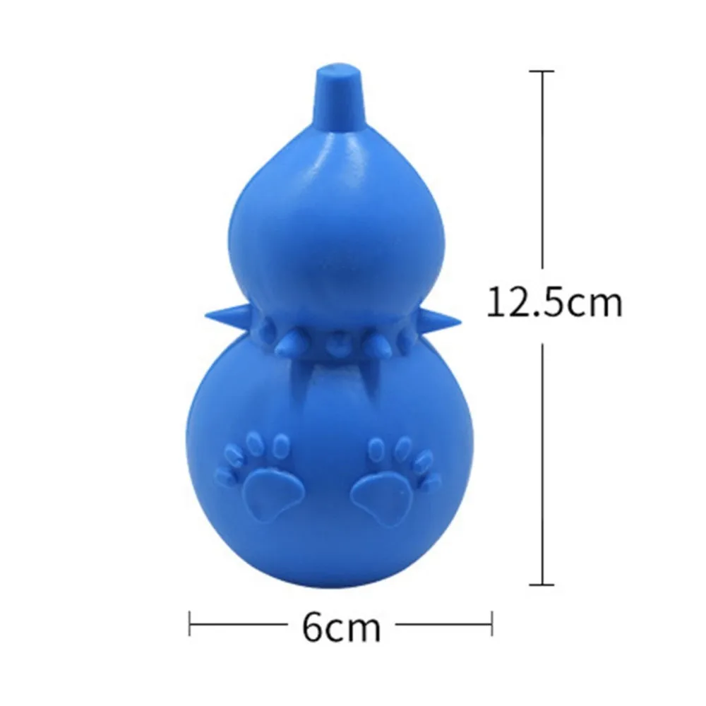 Pet Dog Toy Interactive Rubber Gourd Balls Pet Dog Cat Puppy Chew Toys Ball Teeth Chew Toys Tooth Cleaning Balls Food