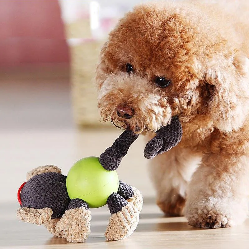 Pet Dog Toys for Dogs Puppy Toy for Large Dogs Plush Squeak Interactive Dog Ball Supply