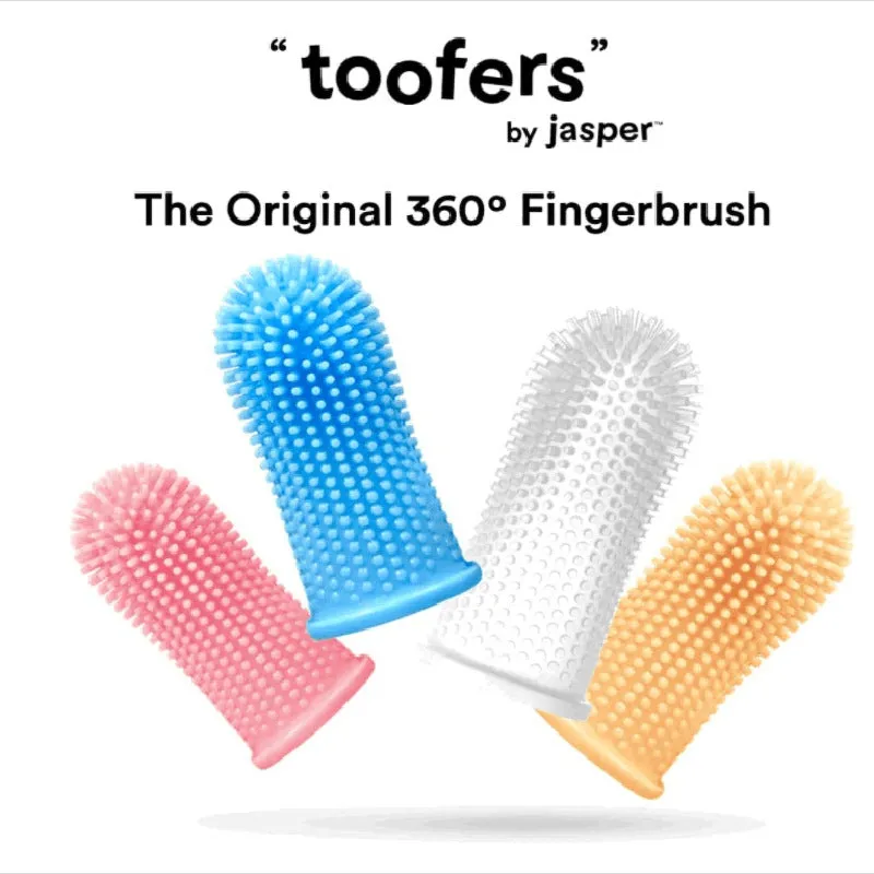 Pet Fingertip Cleaning Silicone Toothbrush