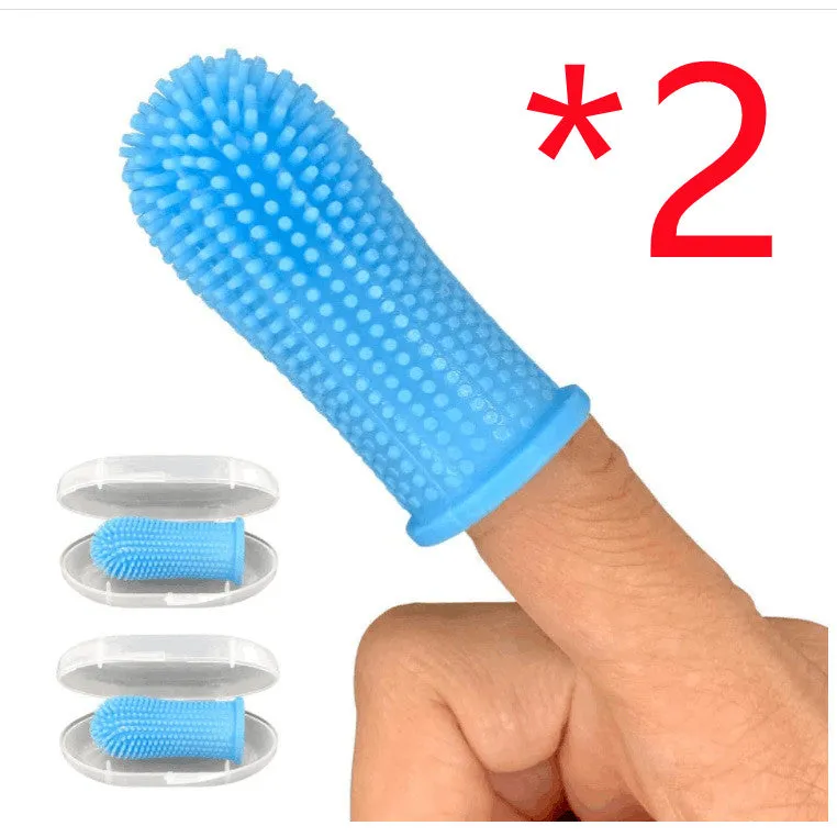 Pet Fingertip Cleaning Silicone Toothbrush