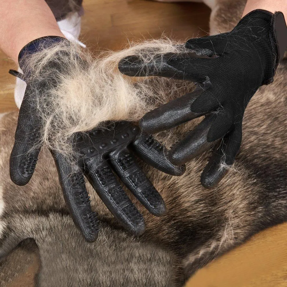 Pet Hair Grooming Gloves