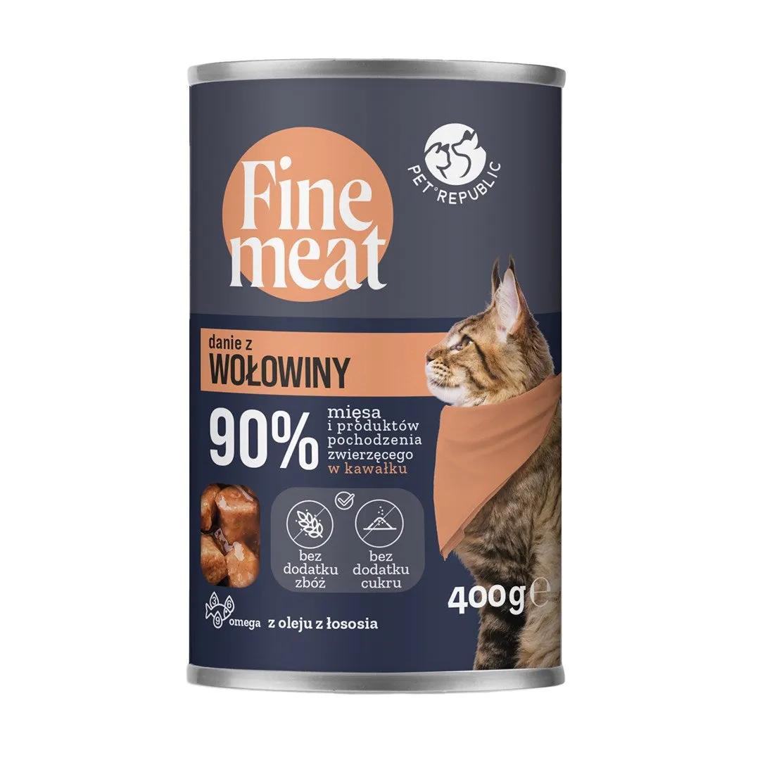 Pet Republic Fine Meat Beef Dish - Wet Cat Food - 400G